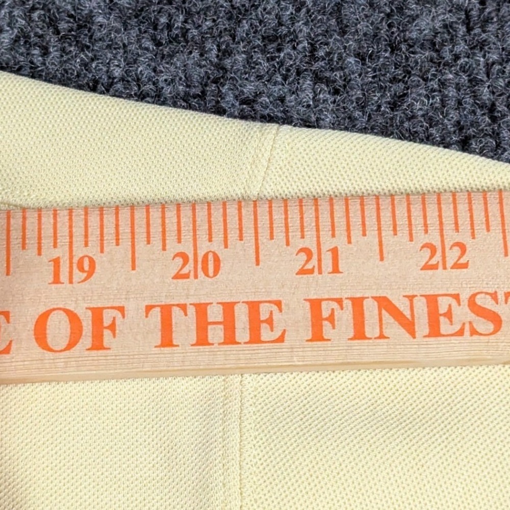 Tommy Bahama Mens T-Shirt M Yellow Silk Cotton Blend Pique Short Sleeve Tee - Picture 10 of 14